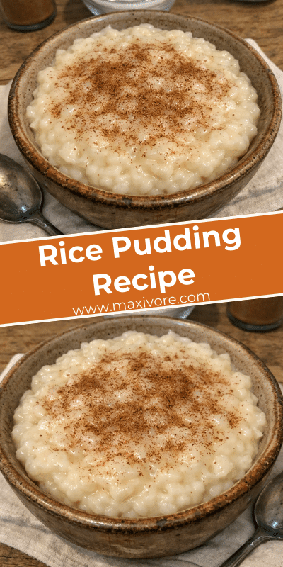 Rice Pudding Recipe