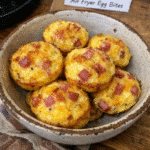 How to make Air Fryer Egg Bites — key cooking step
