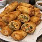 How to make Air Fryer Egg Rolls — key cooking step