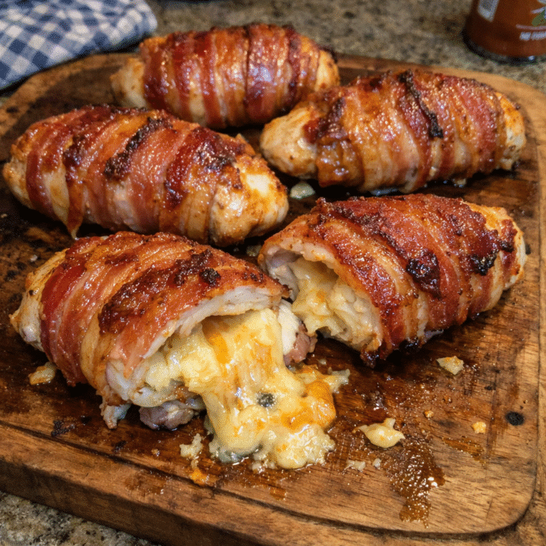 Chicken Explosion Bacon-wrapped Cheesy Chicken Explosion: A Mouthwatering Main