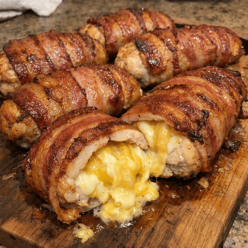 Bacon-wrapped Cheesy Chicken Explosion — restaurant-quality recipe photo