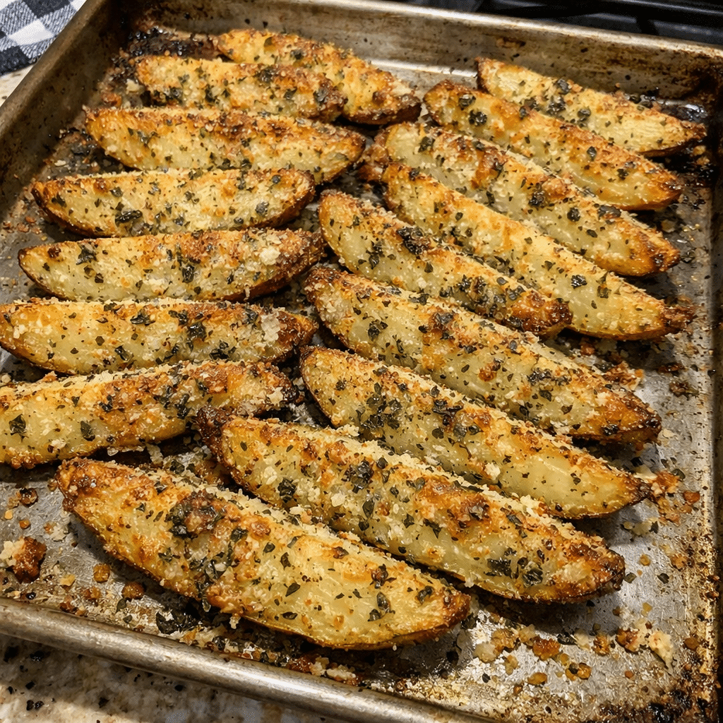 Crispy Parmesan Herb Potato Wedges — restaurant-quality recipe photo