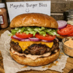 How to make Majestic Burger Bliss — key cooking step