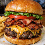 How to make Royal Bacon Cheeseburger Extravaganza — key cooking step