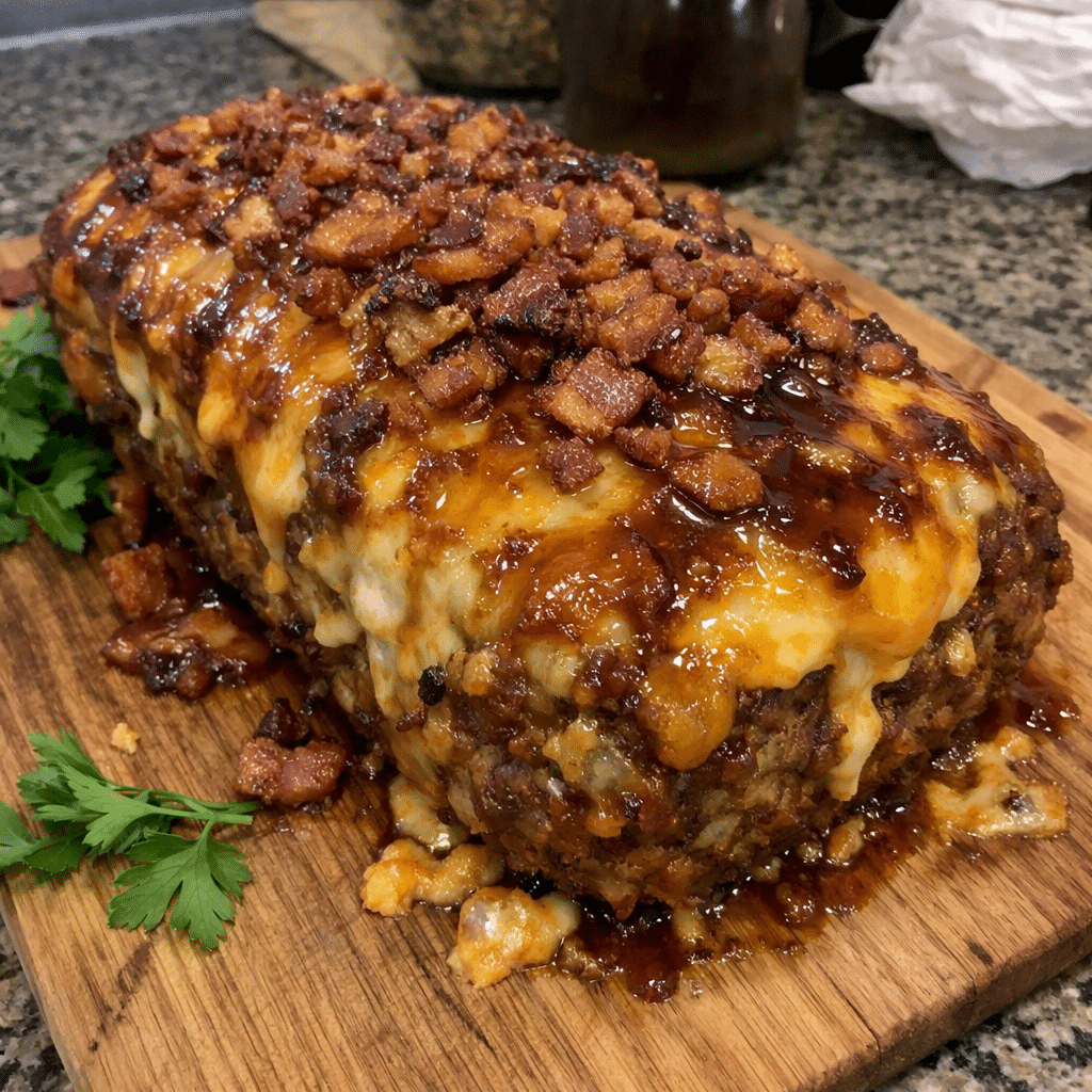 Smoked Bacon Triple-cheese Cheeseburger Loaf Bake — restaurant-quality recipe photo